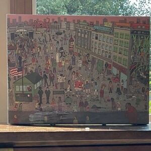 COMPLETE "WHERE'S BOWIE? DAVID BOWIE IN BERLIN" 500 PIECE JIGSAW PUZZLE 18"x24"